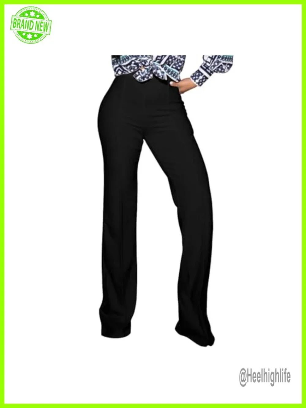 High Waisted Stretchy Bootcut Pull On Dress Pants for Women Work Casual